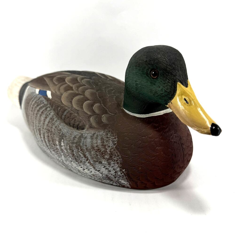 Vintage Joe Revello Signed Hand Painted Mallard Drake Duck Decorative Decoy
